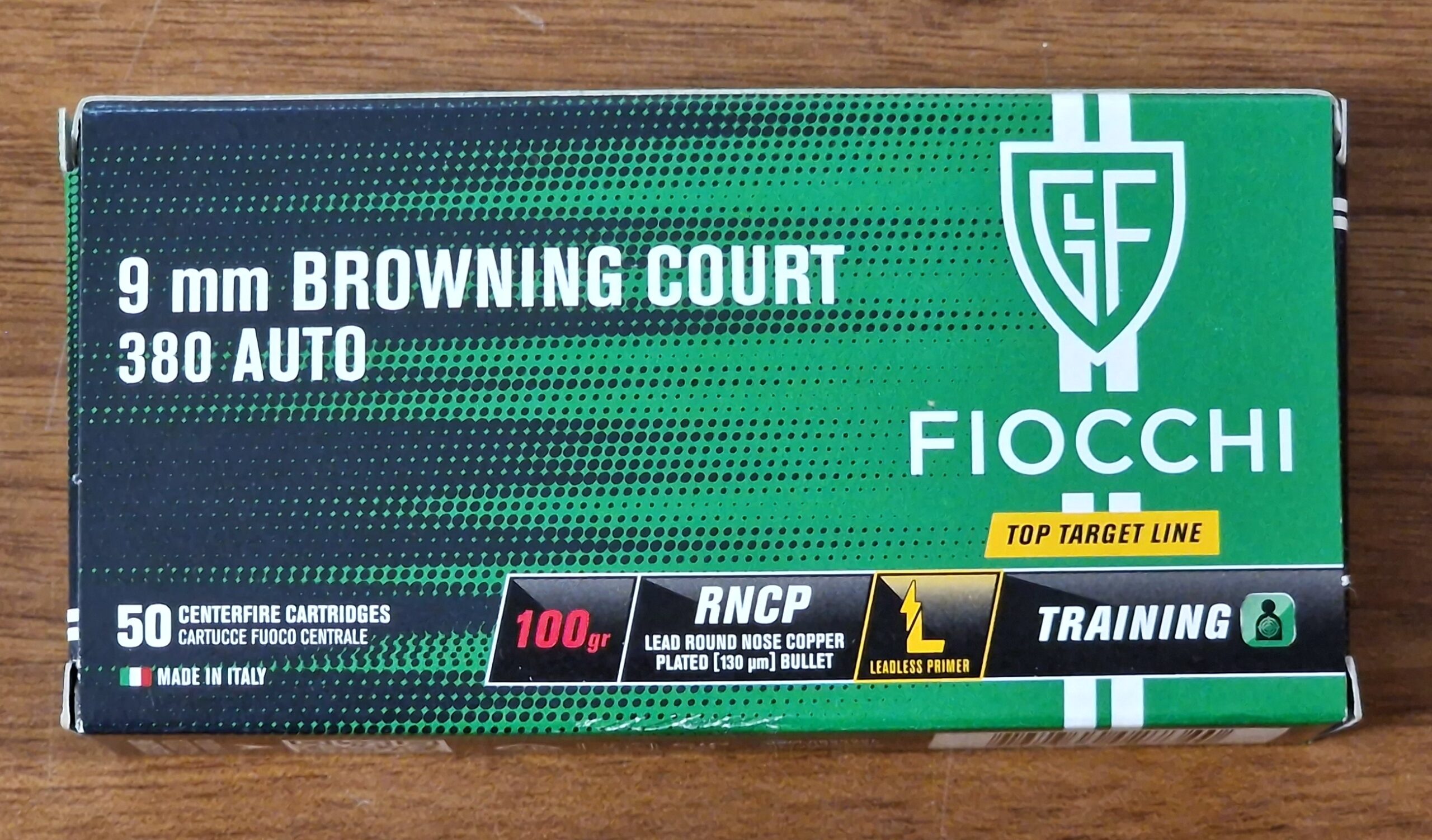 Fiocchi 9mm browning court training - 380 auto-image